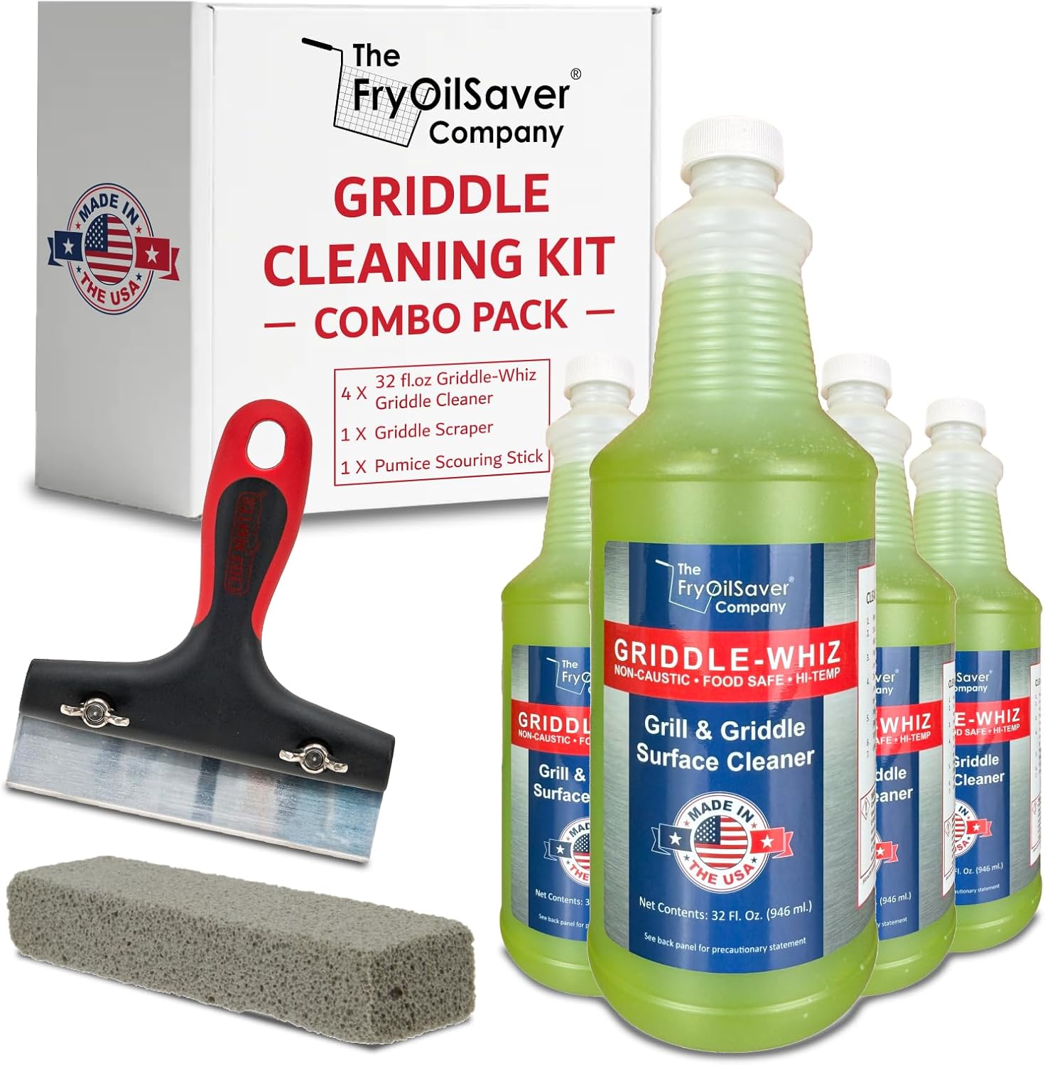 Griddle Whiz Combo Kit for Ultimate Griddle Cleaning Power