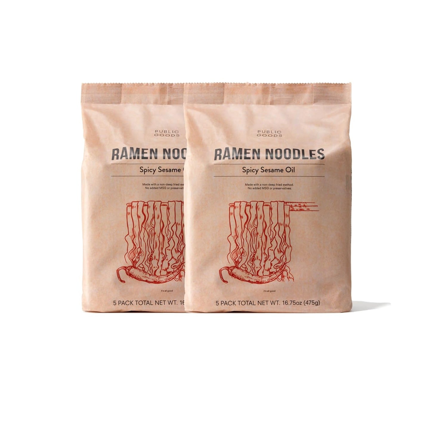 Public Goods Brothless Vegan Ramen Noodles - Healthy & Tasty