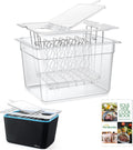 12 Quart Sous Vide Container Kit with Rack and Collapsible Lid