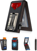Wallet for Men RFID Wallet with Money Clip - Slim Pop Up Card Holder
