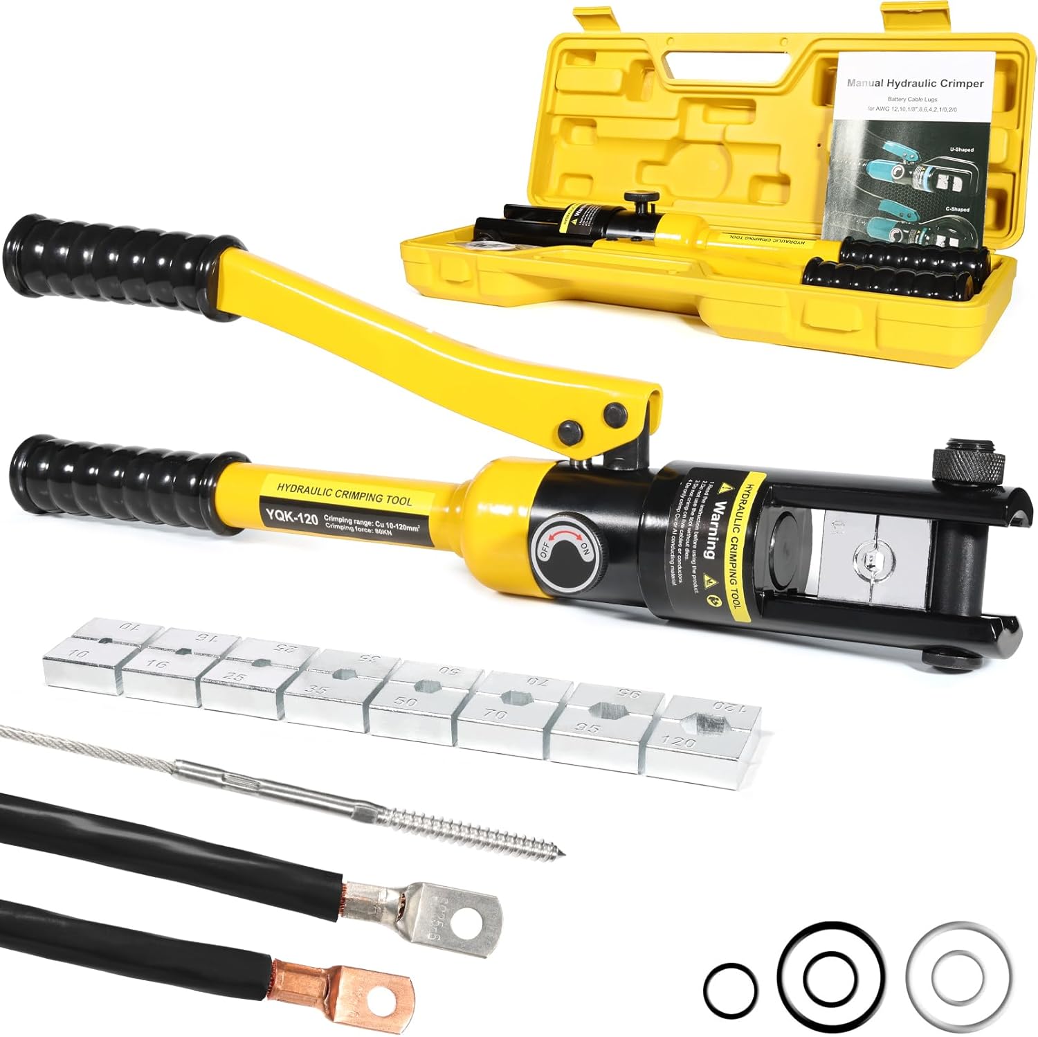 12 Tons Hydraulic Crimping Tool for Cables & Wire Ropes