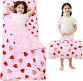 Toddler Nap Mat Extra Large with Pillow and Blanket - Soft Fleece