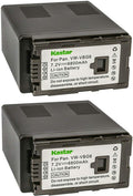 Kastar 2-Pack VW-VBG6 Battery Replacement for Panasonic - High