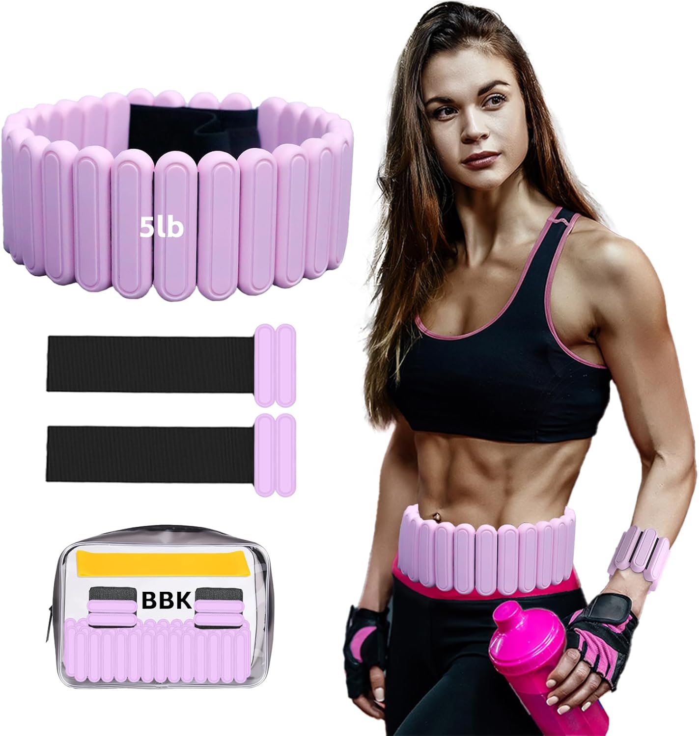 Silicone Adjustable Weighted Belt for Effective Exercise Training