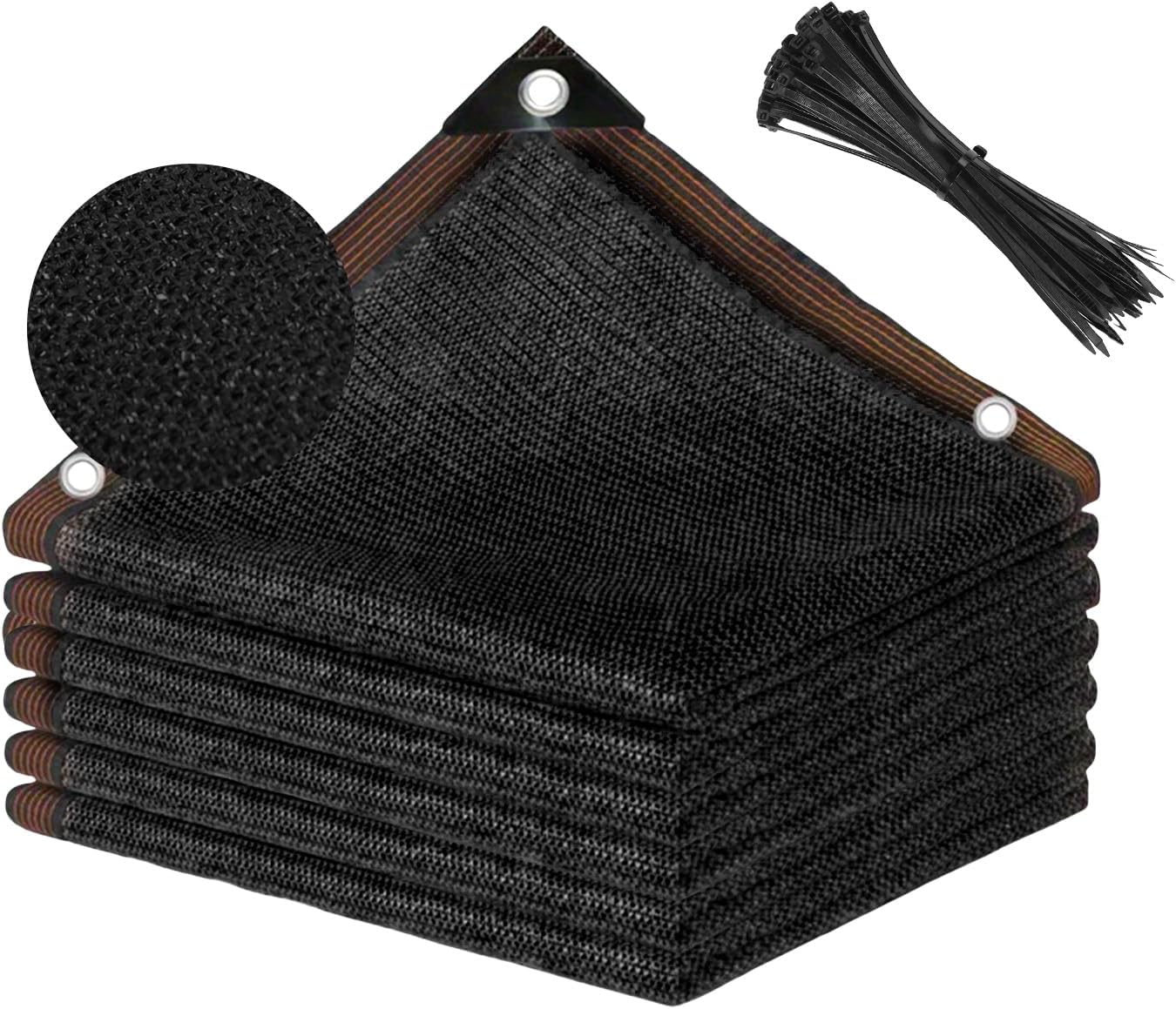Shade Cloth with Grommets 20x20ft for Garden and Patio Use