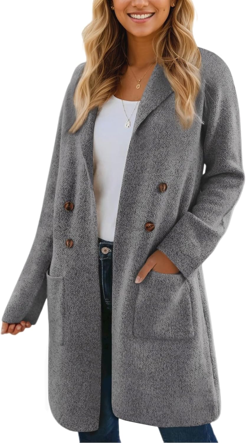 VIMPUNEC Fall Long Cardigan Sweaters for Women - Cozy Chic Style