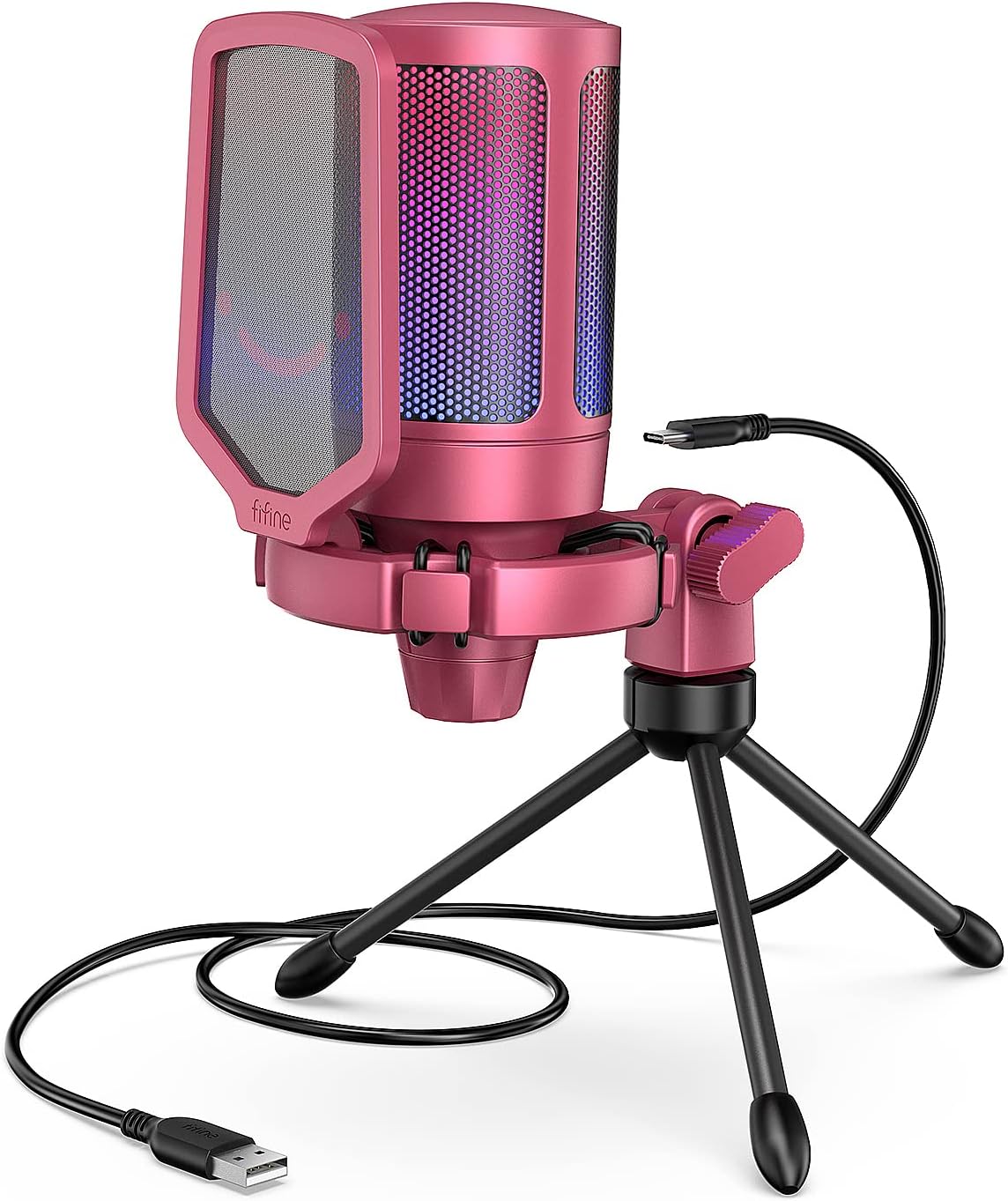 FIFINE AmpliGame USB Microphone for Gaming and Streaming