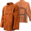 LeaSeek Leather Welding Jacket - Heavy Duty Heat & Flame Protection