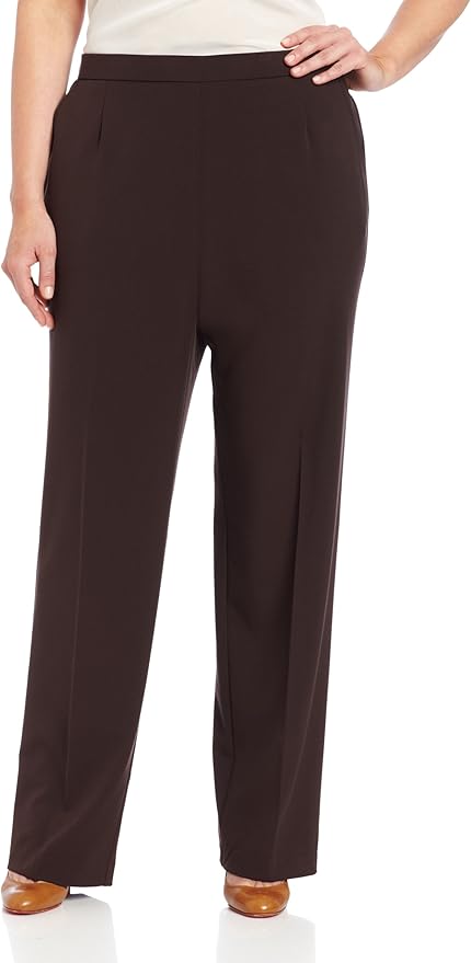 Briggs New York Women's Plus Size Pull on Dress Pant for Comfort