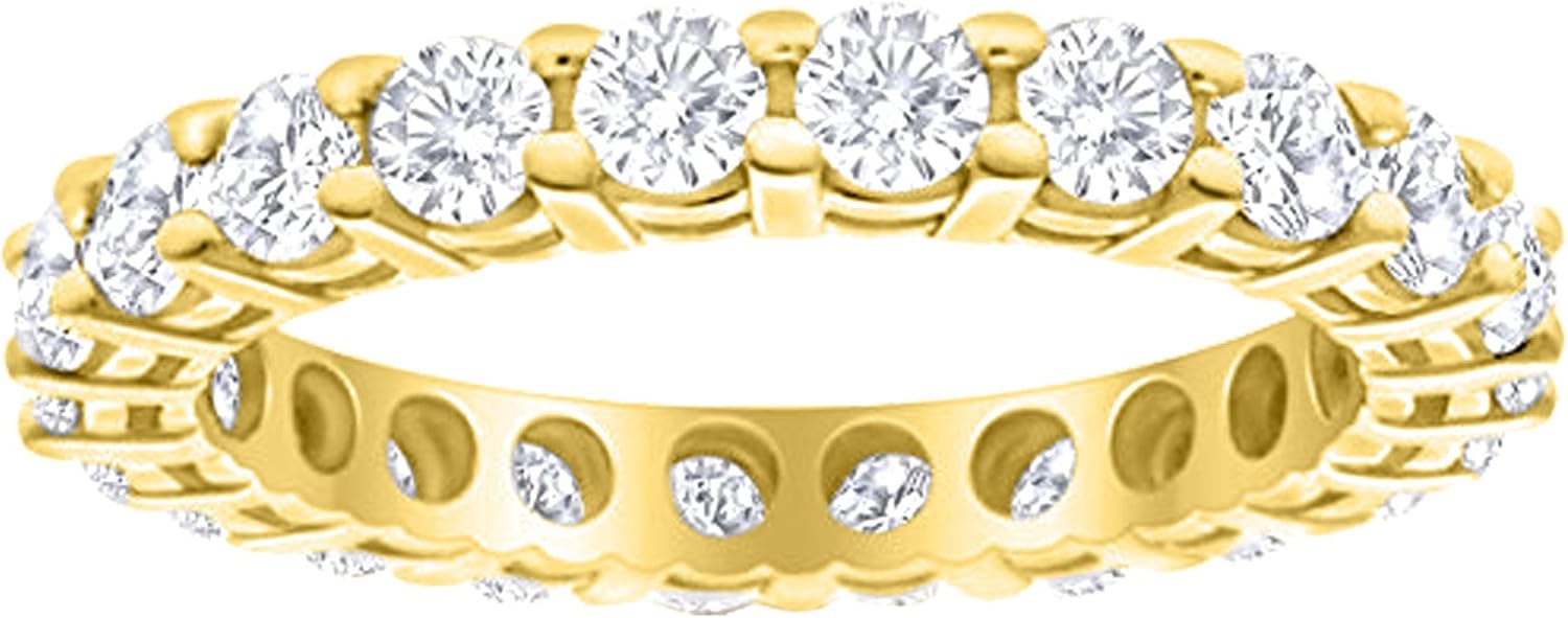 3/4 Carat 14K White Gold Round Diamond Eternity Ring Band