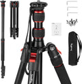 SmallRig T-10 Camera Tripod 68in Foldable Aluminum - Travel Ready