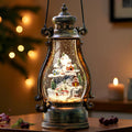 14.2in Christmas Village Lantern with Music & Timer for Decor