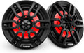 DS18 NXL6B Marine Speakers - 300W Max Power, UV Stable, RGB LED - All-Weather Performance