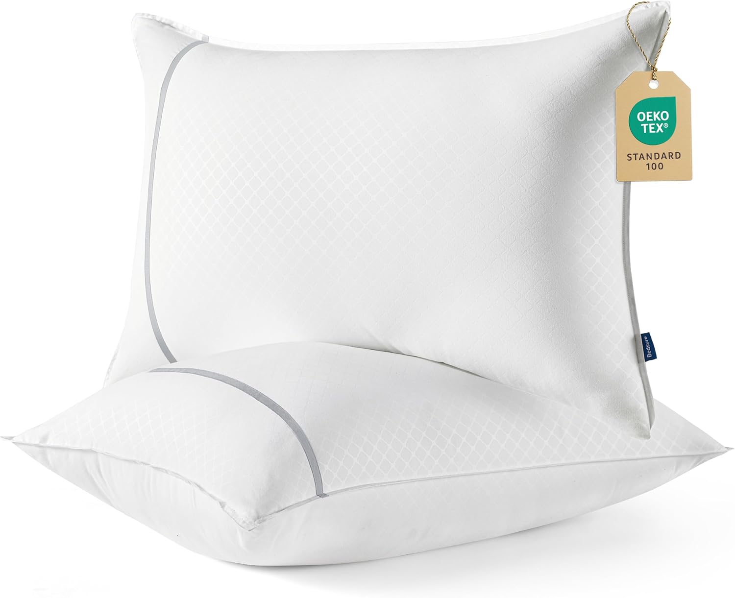 Luxury Hotel Firm Queen Pillows Set of 2 for All Sleepers