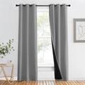 NICETOWN Full Shade Curtain Panels Pair - 100% Blackout, Thermal