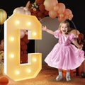 imprsv 3FT Block Marquee Letters Light Up C - Large Party Backdrop
