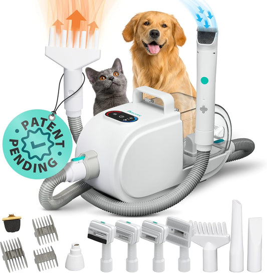 Quiet 7-in-1 Pet Grooming Kit & Hair Dryer by PetCove