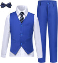 Boys Suits Slim Fit Size 7 Deep Royal Blue - Toddler Tuxedo