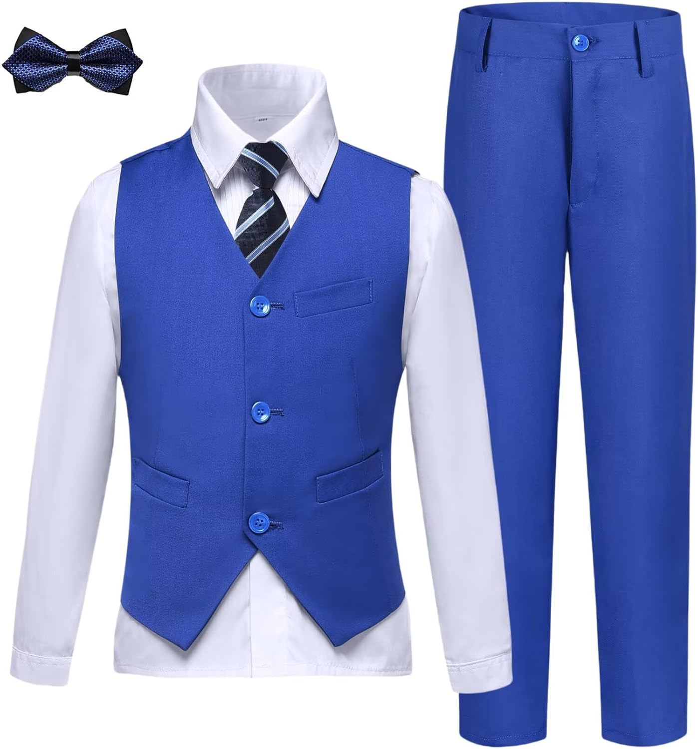 Boys Suits Slim Fit Toddler Tuxedo Set for Weddings and Events