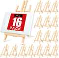 AROIC 15in Wood Easels for Painting - Compact Tabletop Tripod Set