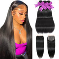 12A Straight Bundles with Closure for Stunning Hair Styles