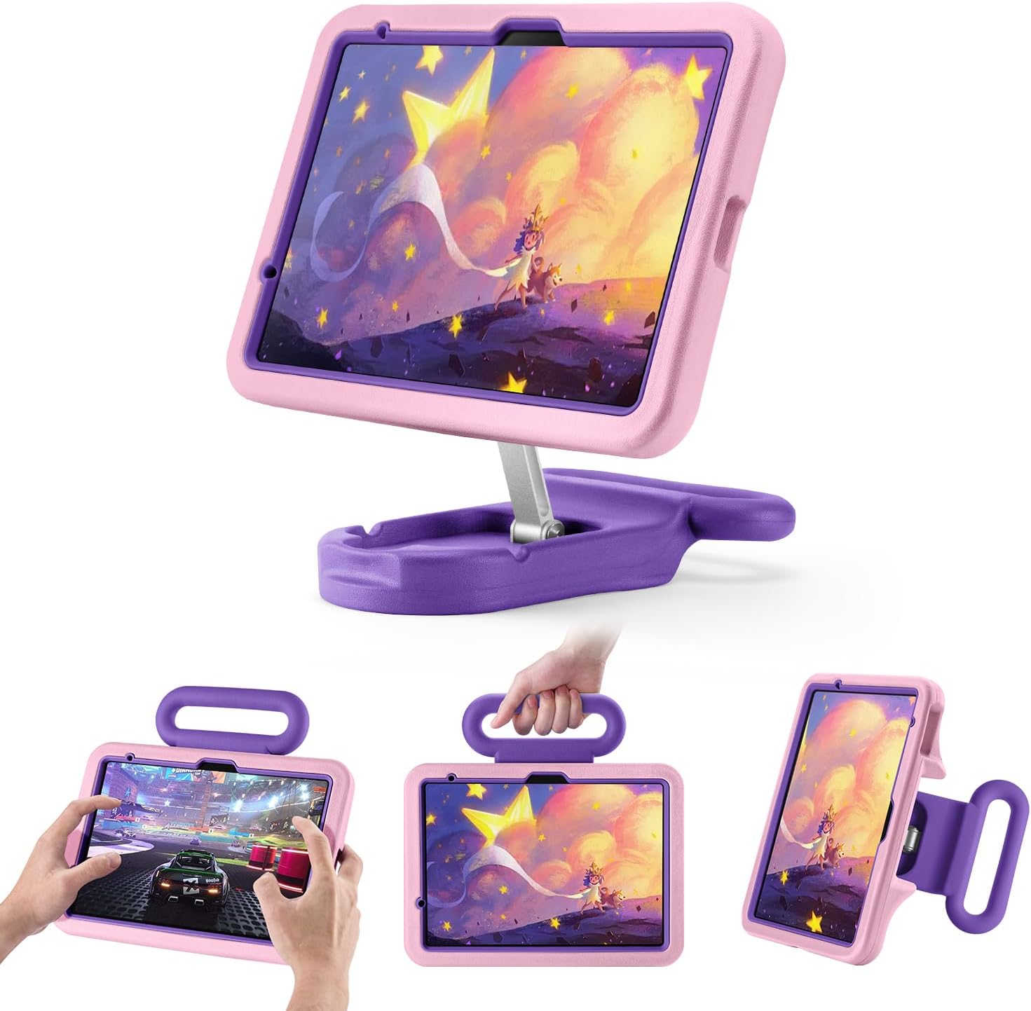 Kids Case for iPad A16 11th/10th Gen Shockproof Handle Stand