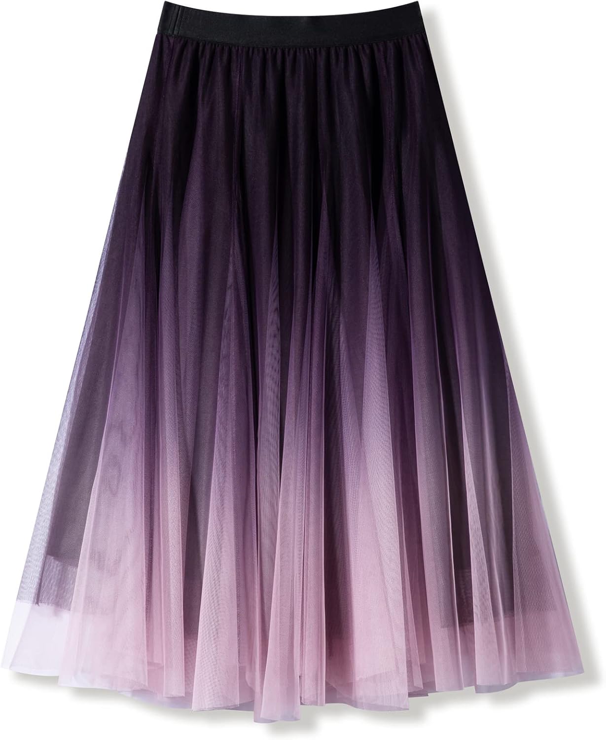 Elegant Tulle Skirt for Women - High Waist Pleated Design