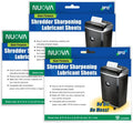 Nuova Shredder Sharpening & Lubricant Sheets - 36 Count Pack