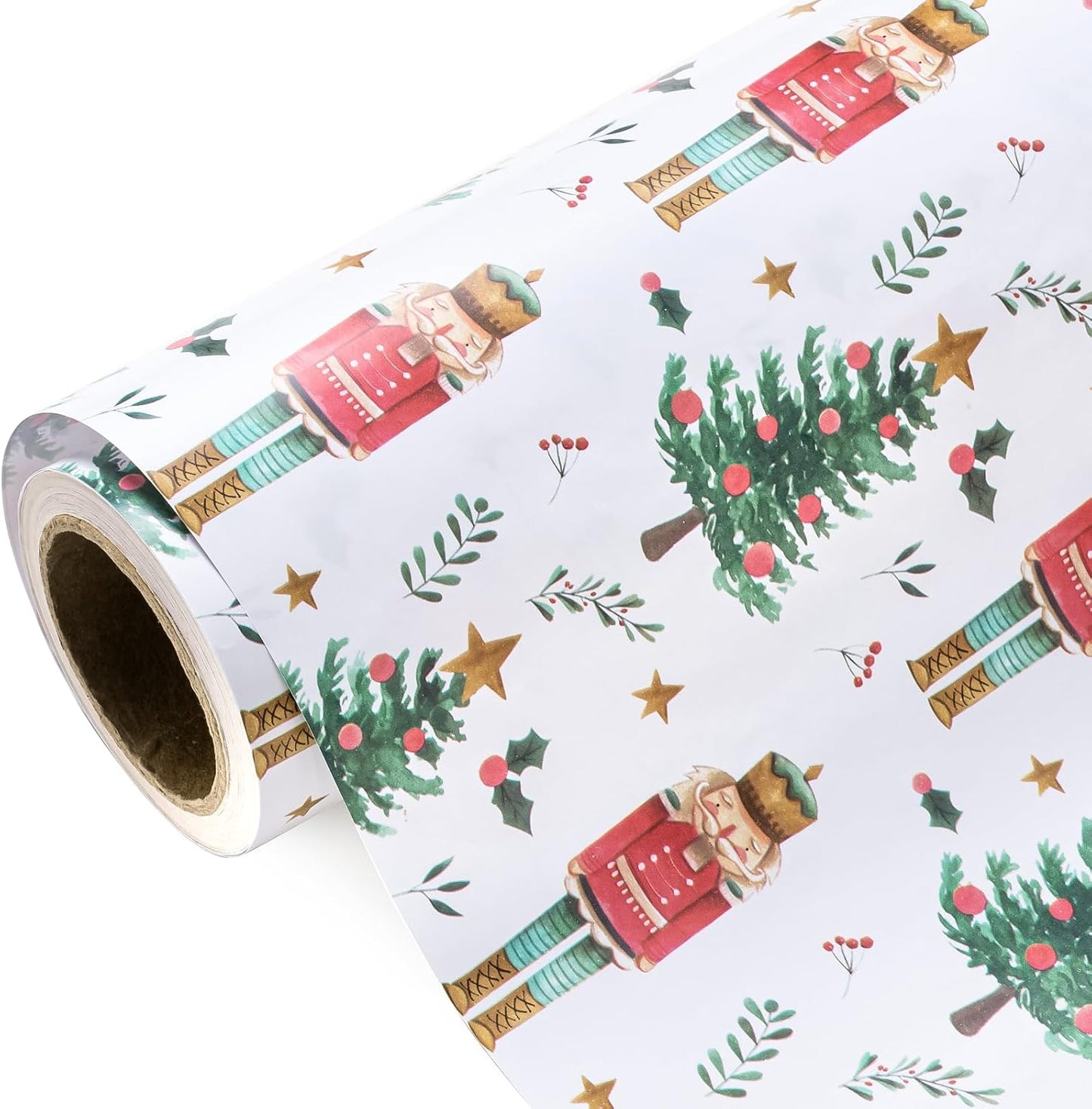 30 Inch Jumbo Nutcracker Christmas Wrapping Paper for Holidays