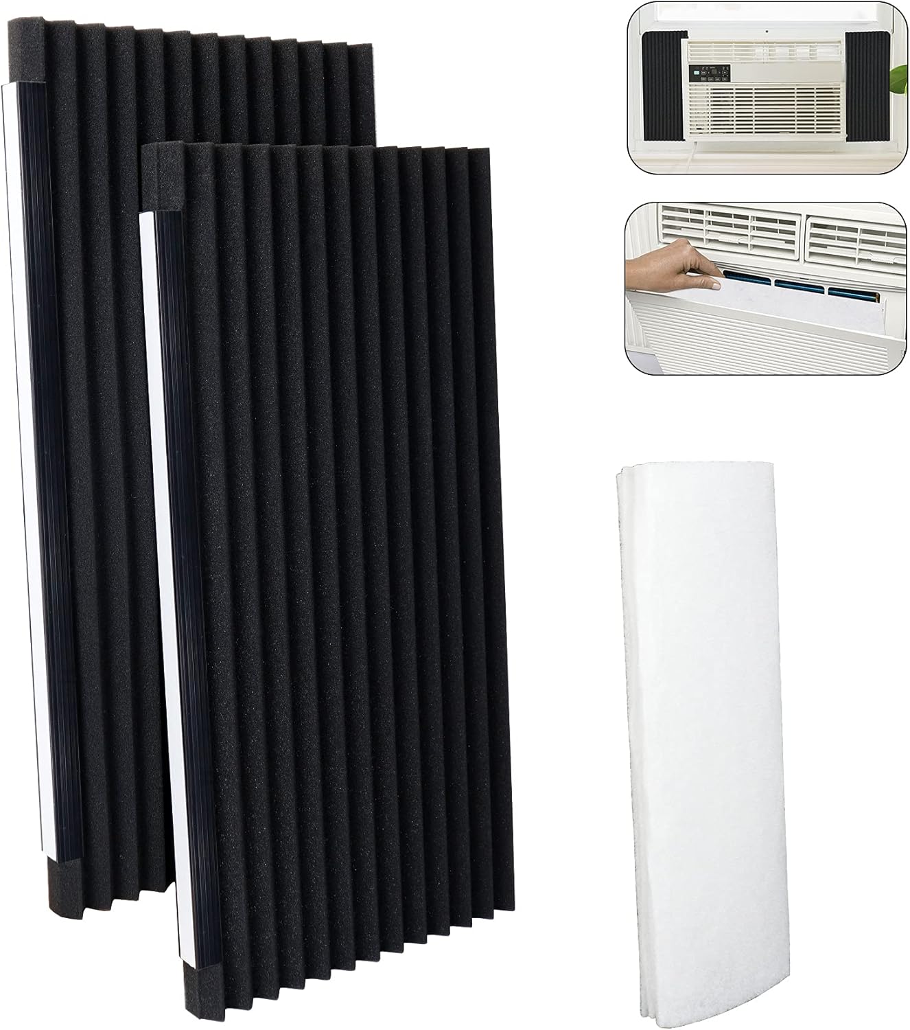 Insulate & Filter: GCGOODS Window AC Panels - 2 Pack