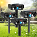 Ultrasonic Animal Repellent Solar Outdoor 4PCS - Humane Yard