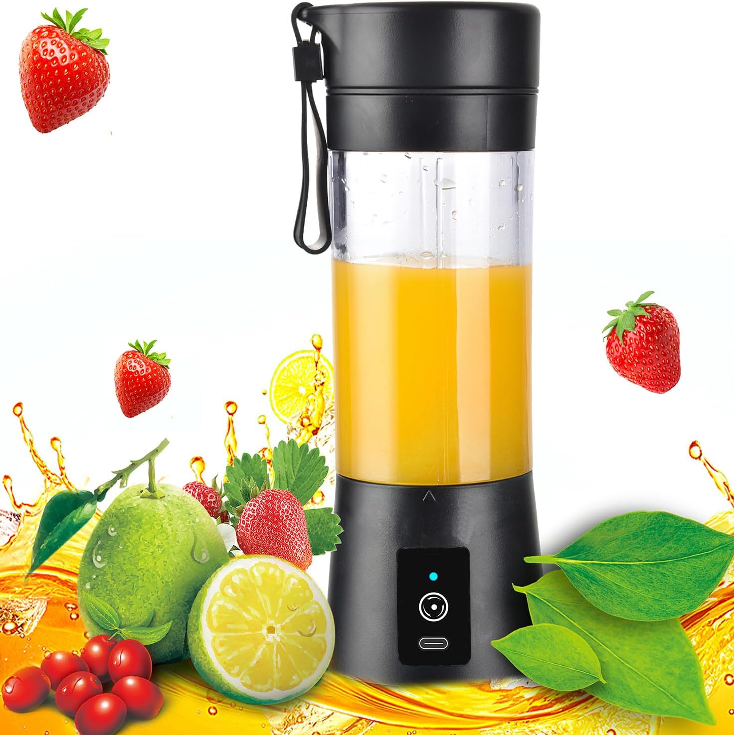 Cordless Mini Blender: USB-C Rechargeable