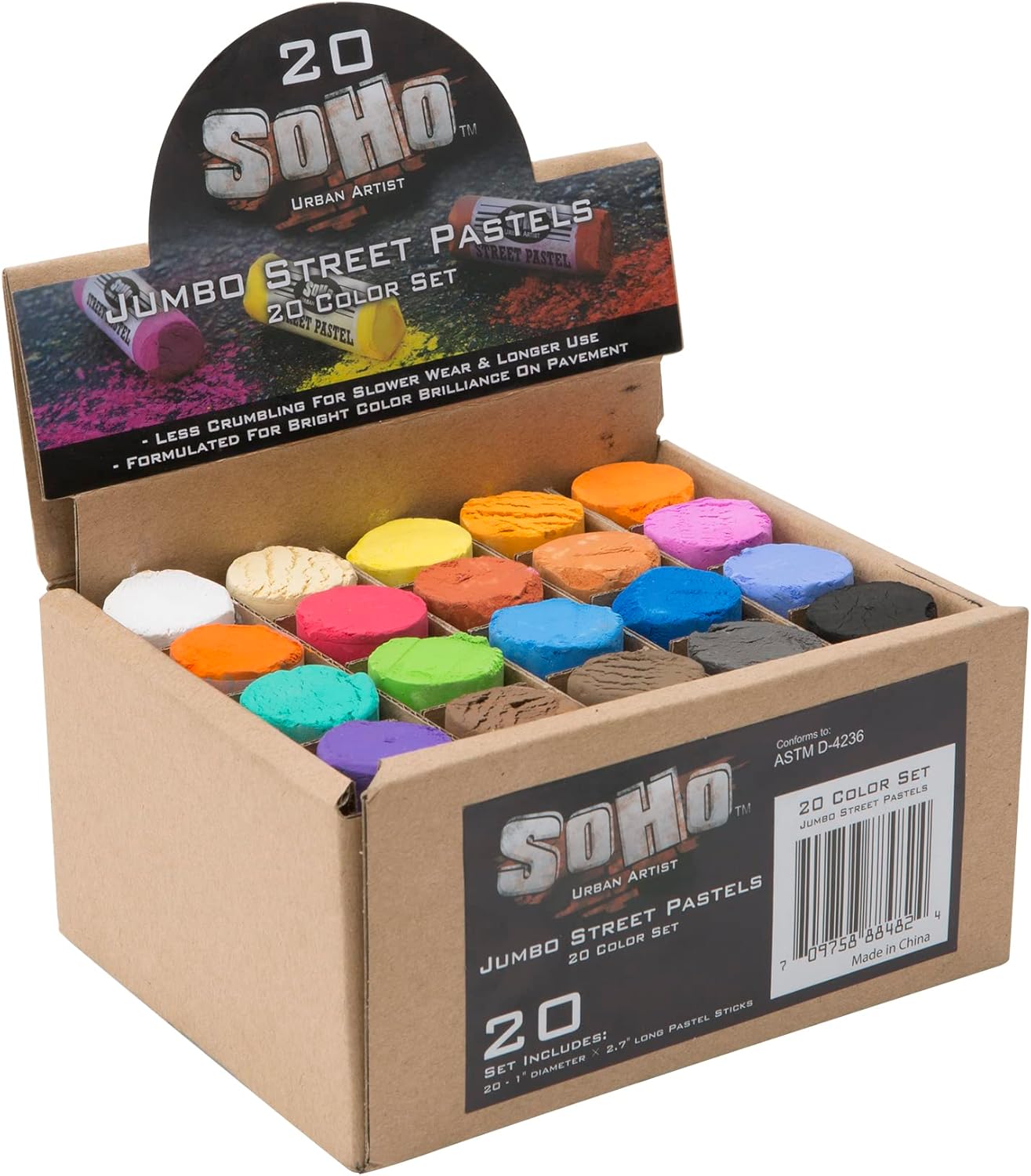 Soho Urban Artist Jumbo Oil Pastels Set for Vibrant Street Art