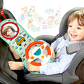 Baby Car Seat Toys for Infants with Mirror Steering Wheel - Keeps