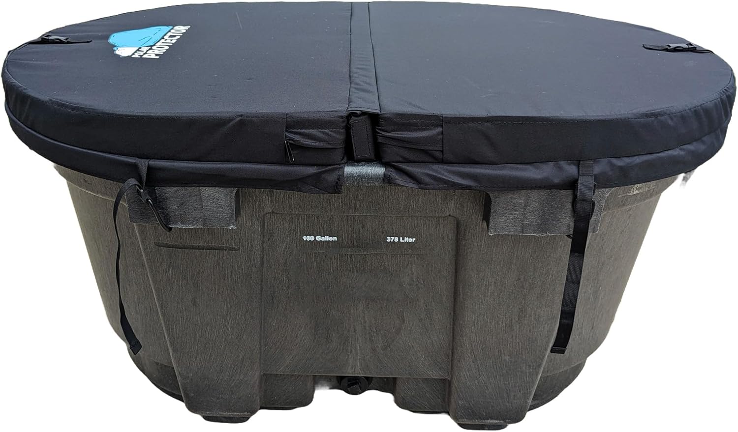 100 Gallon Oval Stock Tank Hard Insulated Cover for Ice Baths