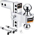 Adjustable Trailer Hitch 6in Drop/Rise for 2-in Receiver - Dual Ball