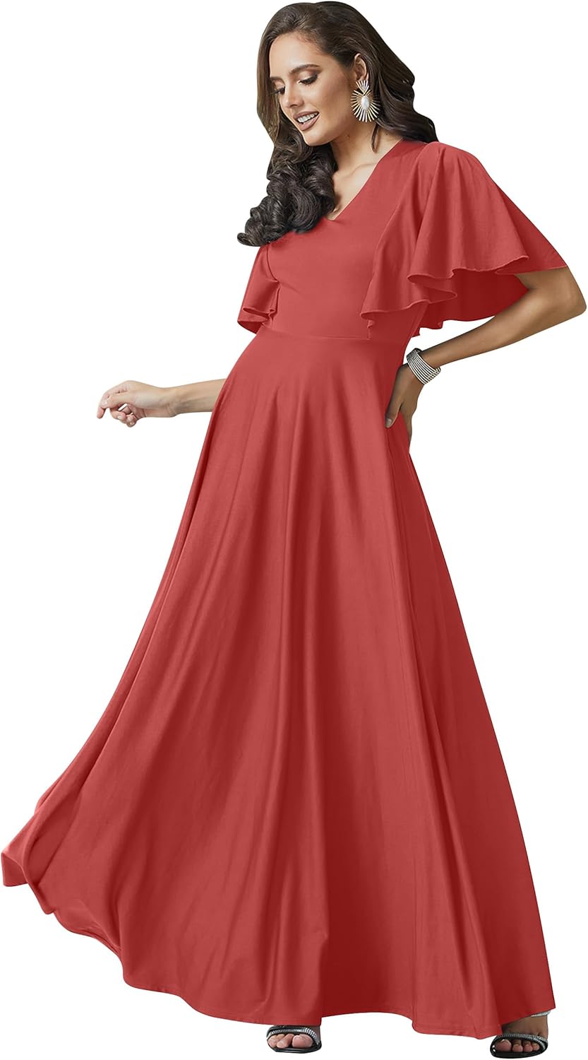 KOH KOH Womens Long Elegant Bridesmaid Evening Maxi Dress