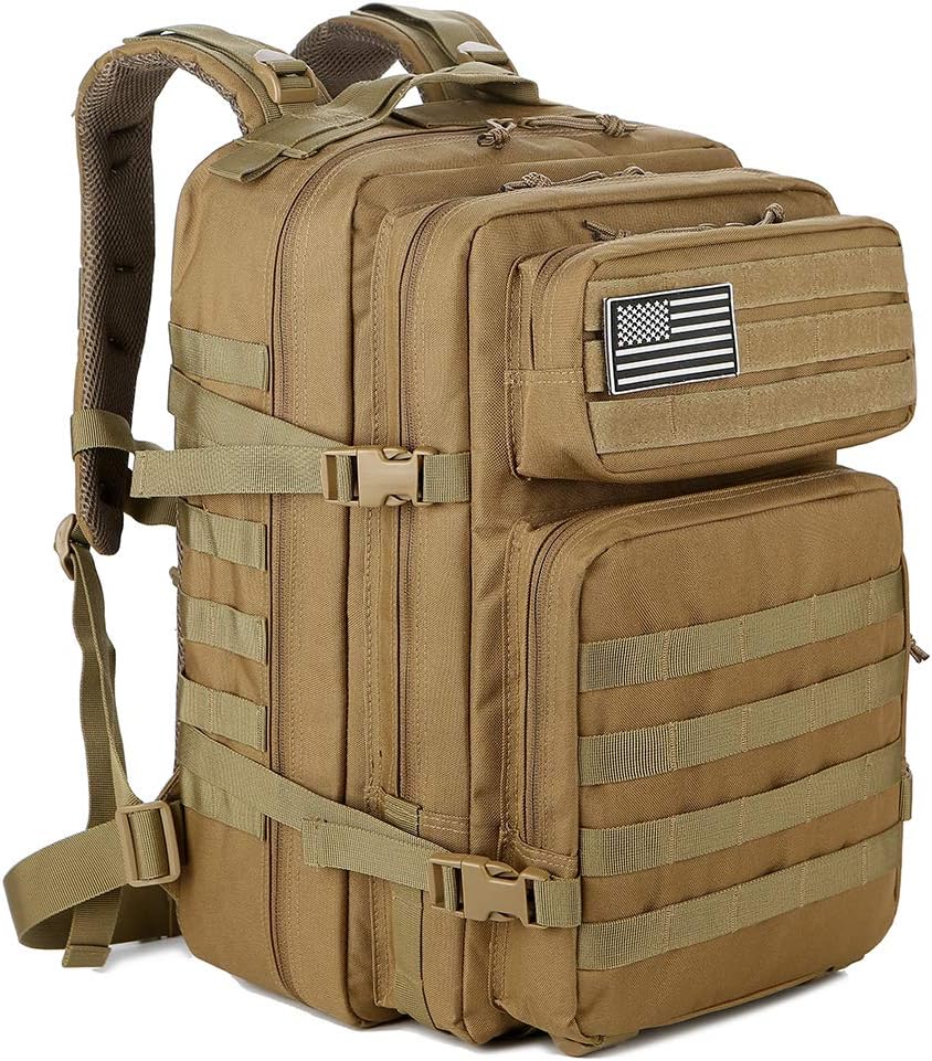 QT&QY 45L Military Tactical Backpack for Outdoor Adventures