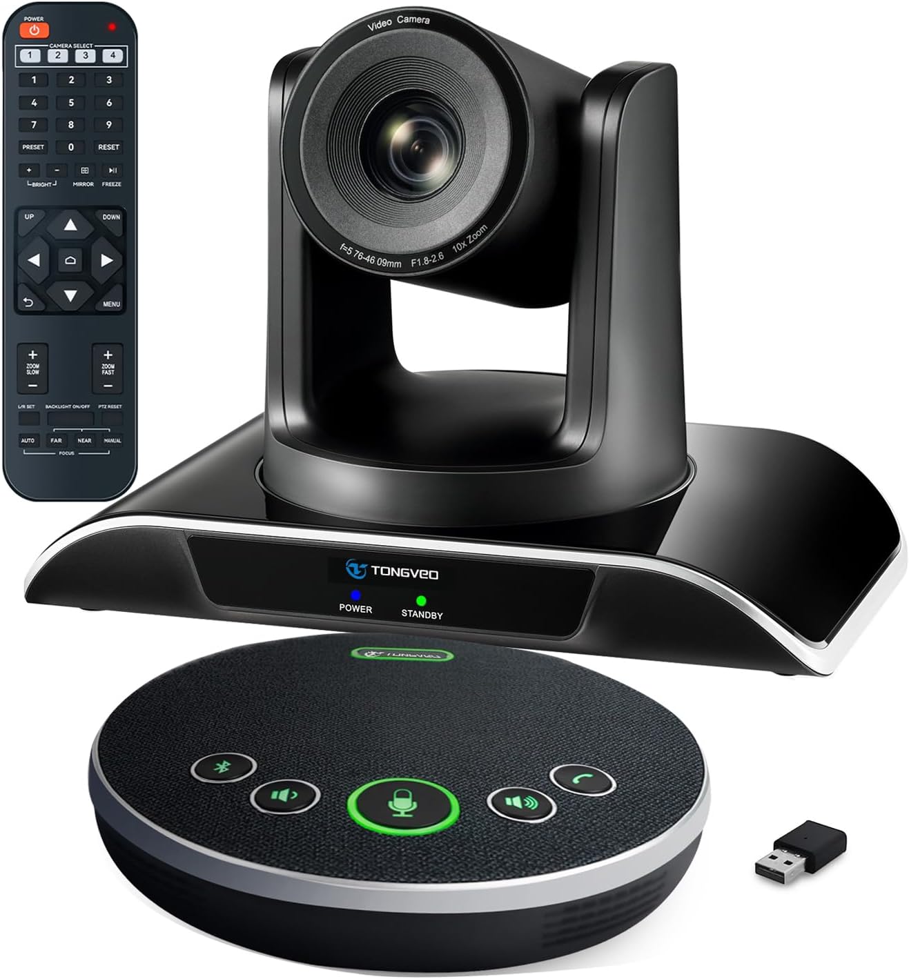 10x Zoom Conference Room Video Camera System for Meetings