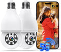 Light Bulb Security Camera 2K 5G & 2.4G Dual-Band - Outdoor 360 View