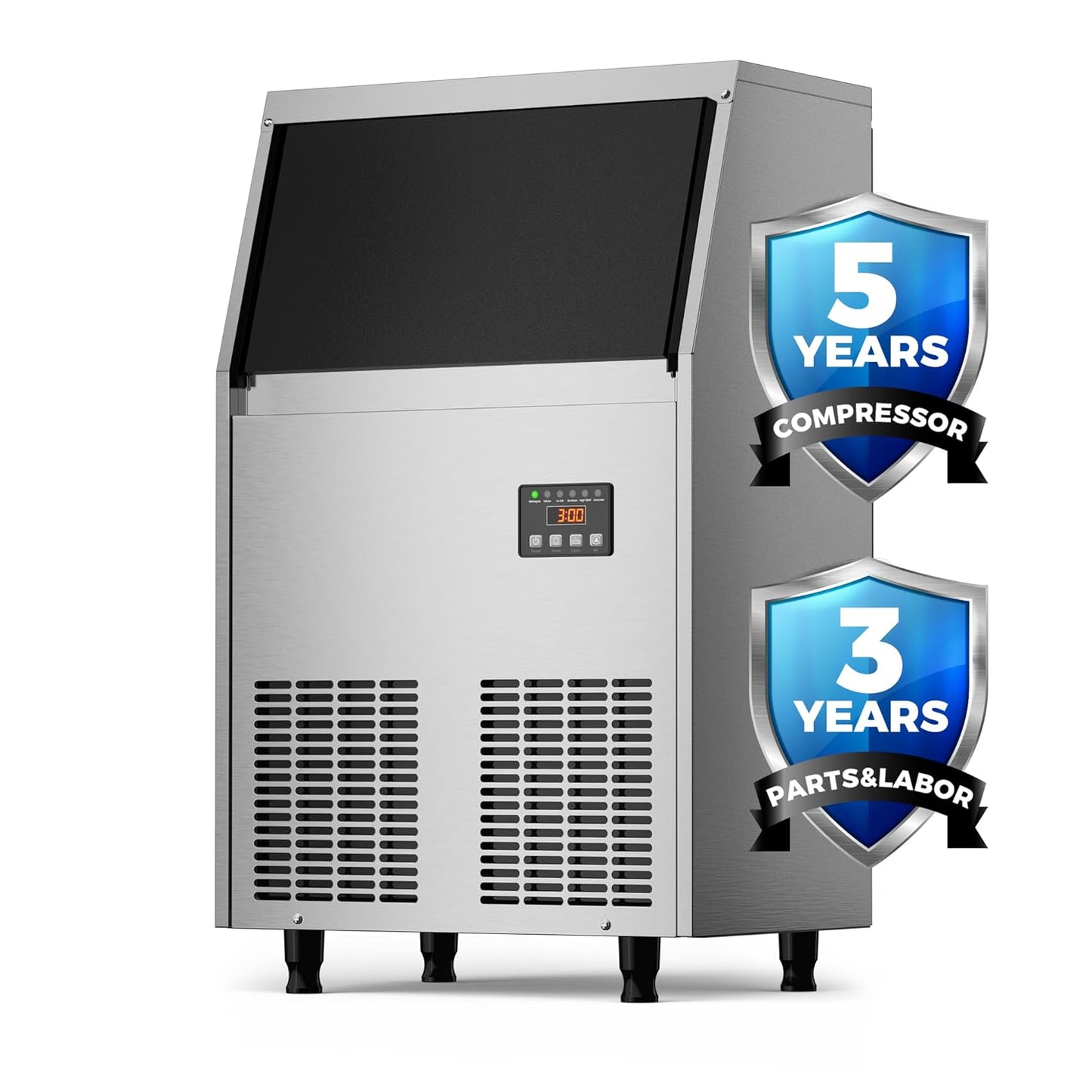 200LBS/24H Stainless Steel Ice Maker by Coolski