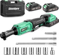 ShieldPro 20V Cordless Ratchet Wrench Set - Powerful 45 ft-lbs Torque