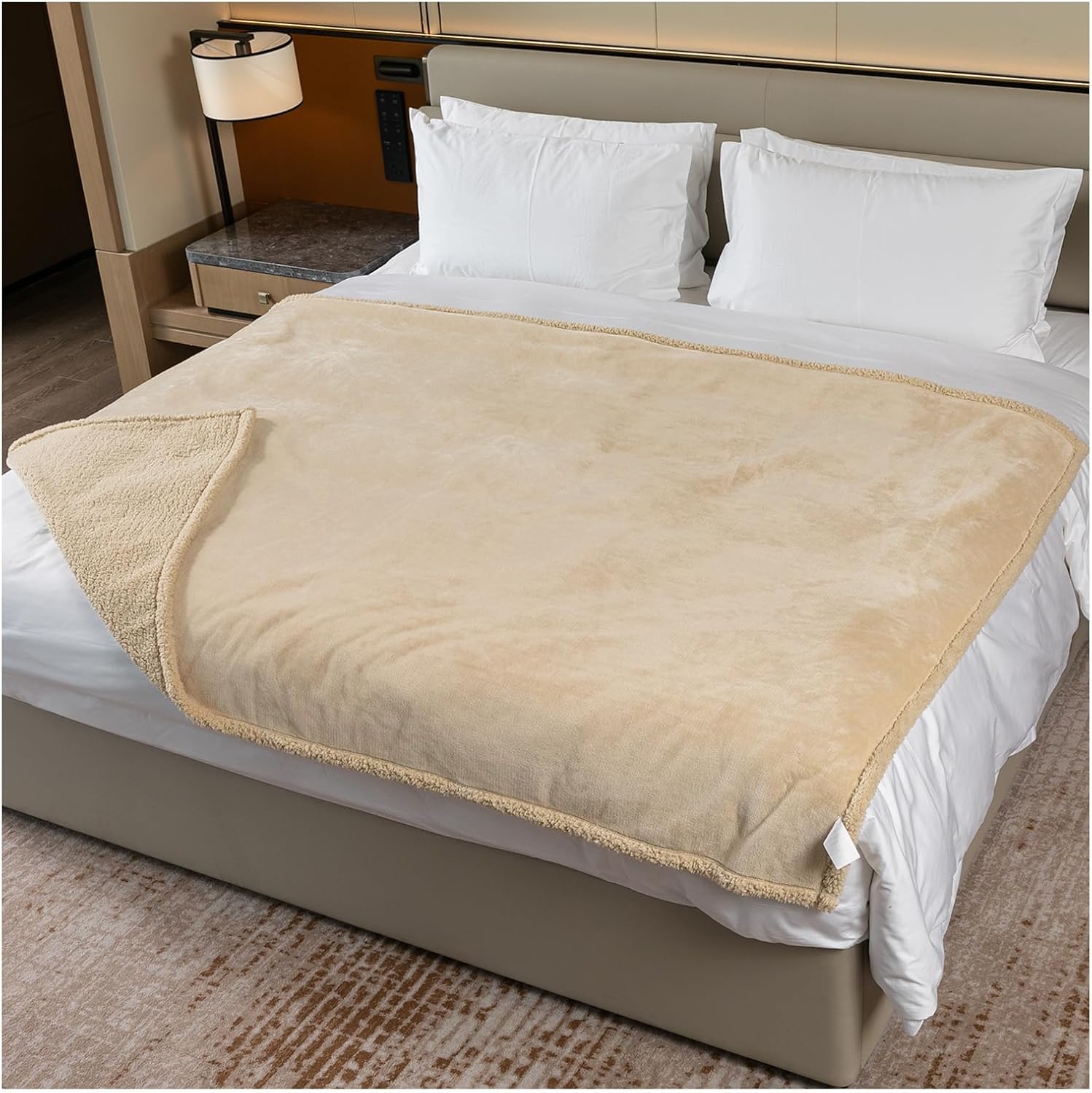 Waterproof Dog Blanket Reversible Pet Bed Cover for Comfort