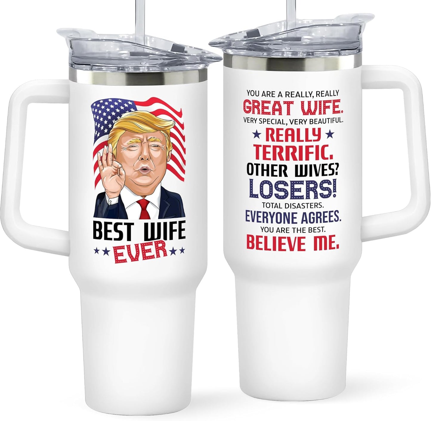 Gifts for Wife from Husband - Romantic 40 Oz Tumbler for Her