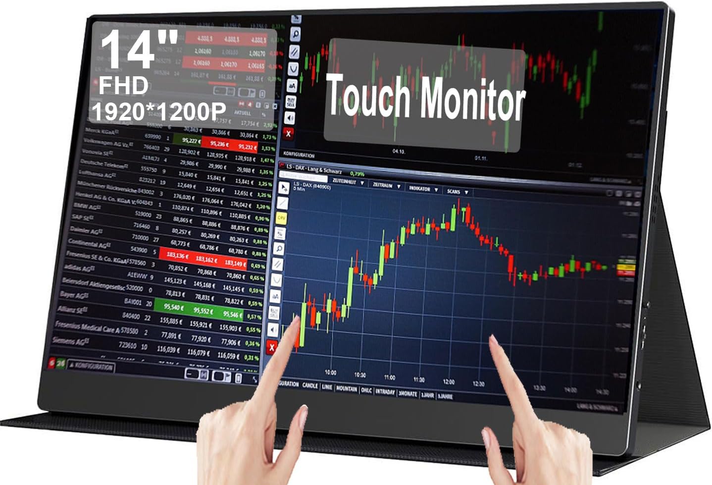 14 Inch Portable Touchscreen Travel Monitor for Gaming and Work