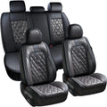 Coverado Car Seat Covers Full Set 5 Seats - Waterproof Leathaire Fit