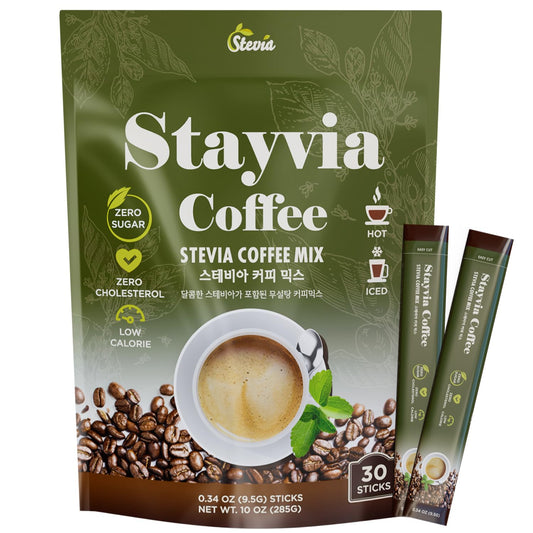 STAYVIA Stevia Coffee Packets - Sugar-Free Korean Latte