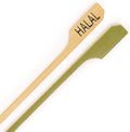Halal Label Marker Bamboo Paddle Picks 3.5 in - 1,000 Pack