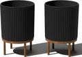Veradek Demi Series Round Planter w/Stand for Porch/Patio - Durable