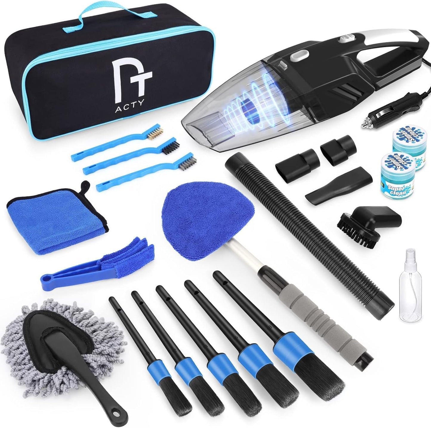 Ultimate Car Cleaning Kit with Vacuum & Tools - CYANBAMBOO